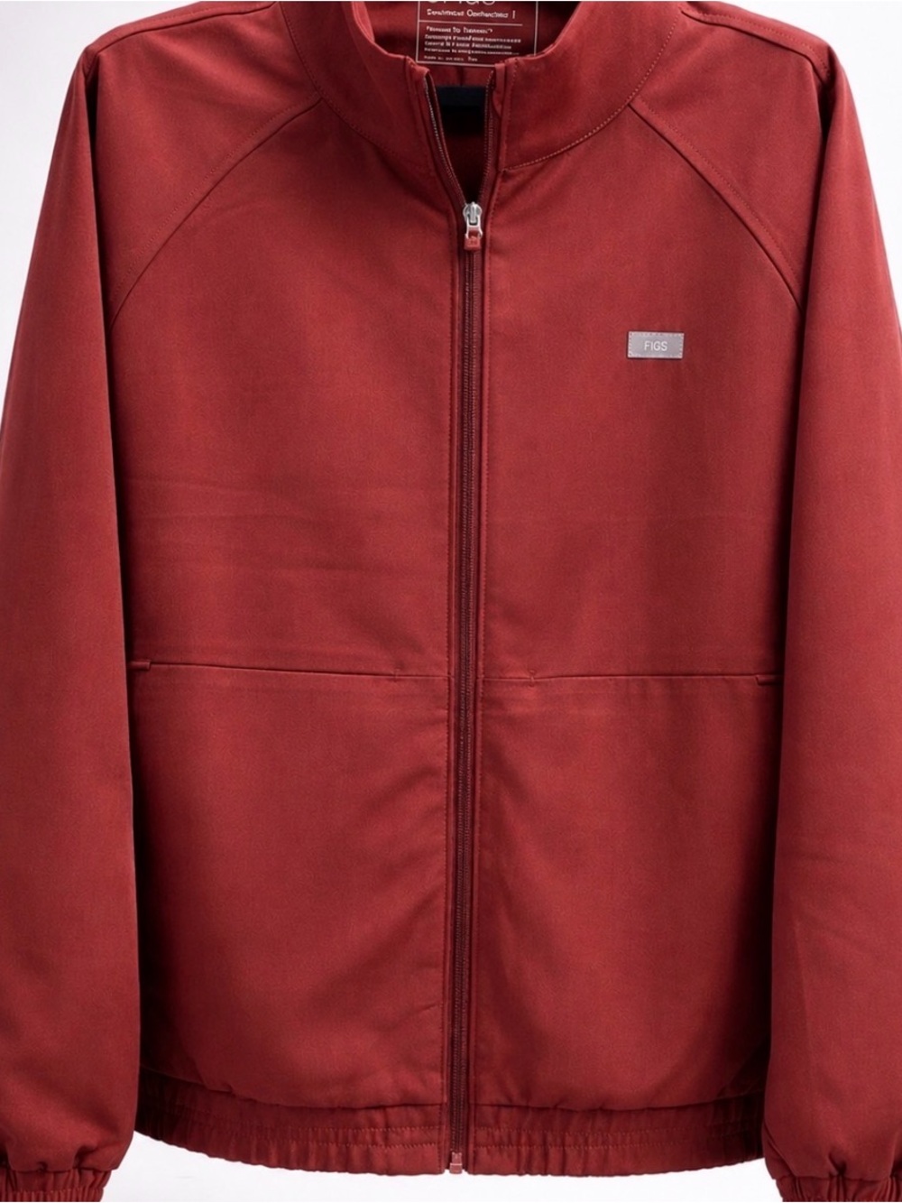 Figs Women's bomber Jacket walnut . New- no tags